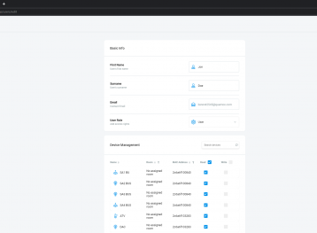 User management preview