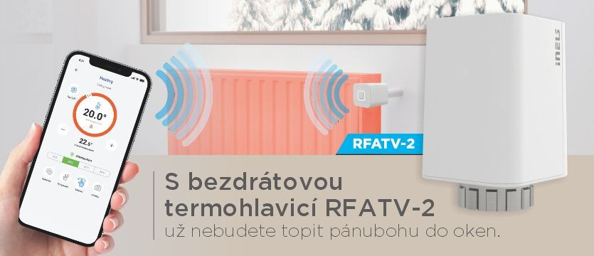 S naší bezdrátovou termohlavicí RFATV-2 ušetříte náklady na topení photo