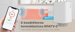 S našou bezdrôtovou termohlavicou RFATV-2 ušetríte náklady na kúrenie photo